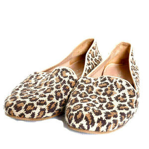 Jon Josef Gatsby Leopard Print Loafer Flat Size 10